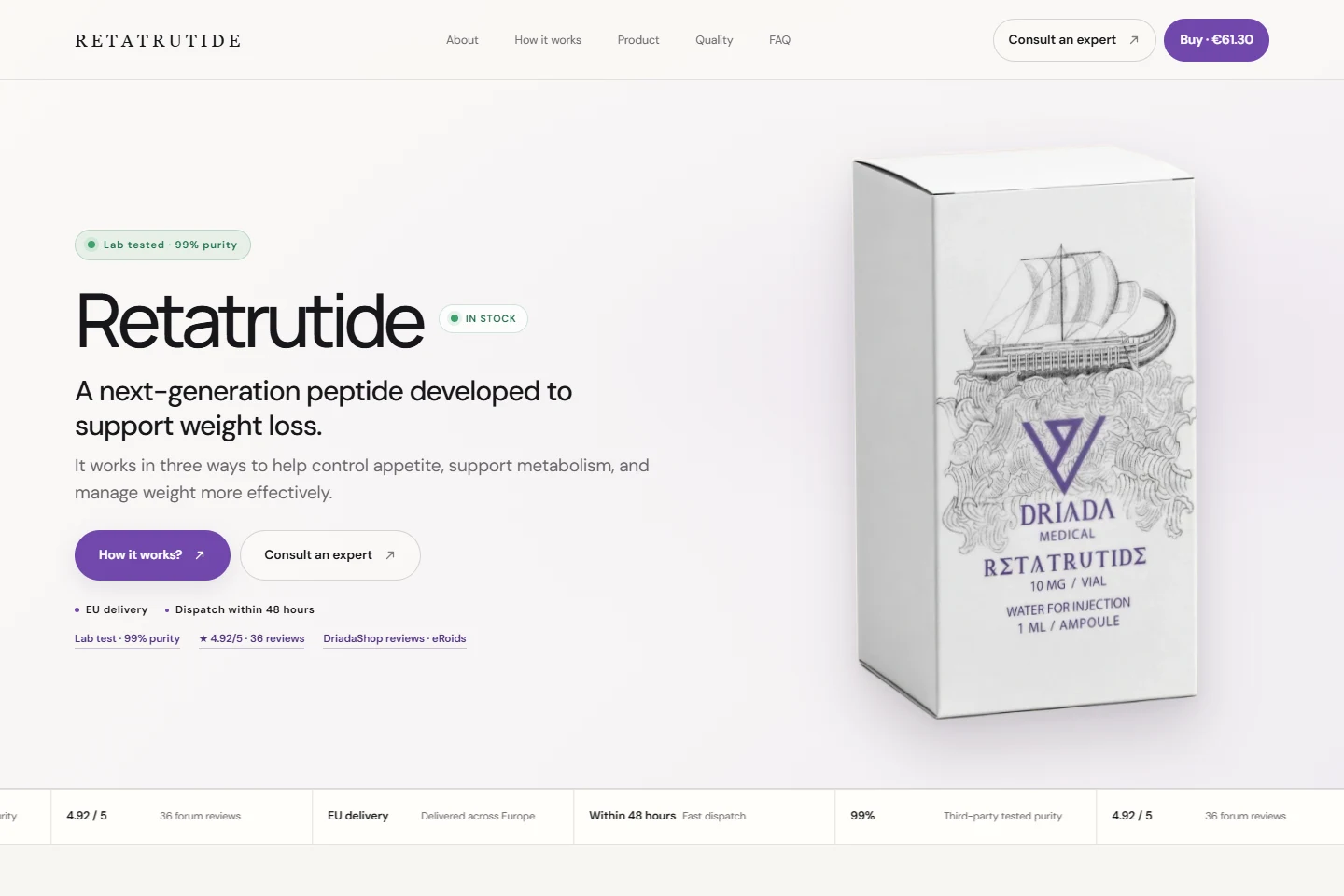 RETATRUTIDE — LANDING PAGE